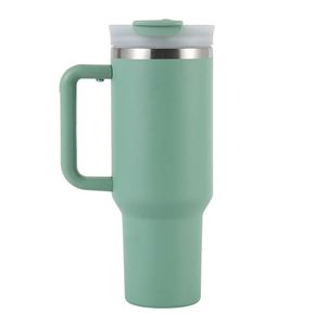 Bouteille d'eau isotherme personnalisée de 40 oz avec paille, en acier inoxydable, pour voiture, isolation et conservation au froid - Product Image 6