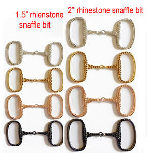 ابزيم مرن لقمة حجر الراين بحافة الفروسية لركوب الخيل لأجزاء ركوب الخيل بدون منزلق - Product Image 2