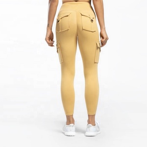 Women's Yoga Wear Printed <b>Leggings</b> Mid Waist Knee Length Spandex/Polyester Gym <b>Leggings</b> Hidden <b>Pockets</b> Crystal Decoration - Product Image 6