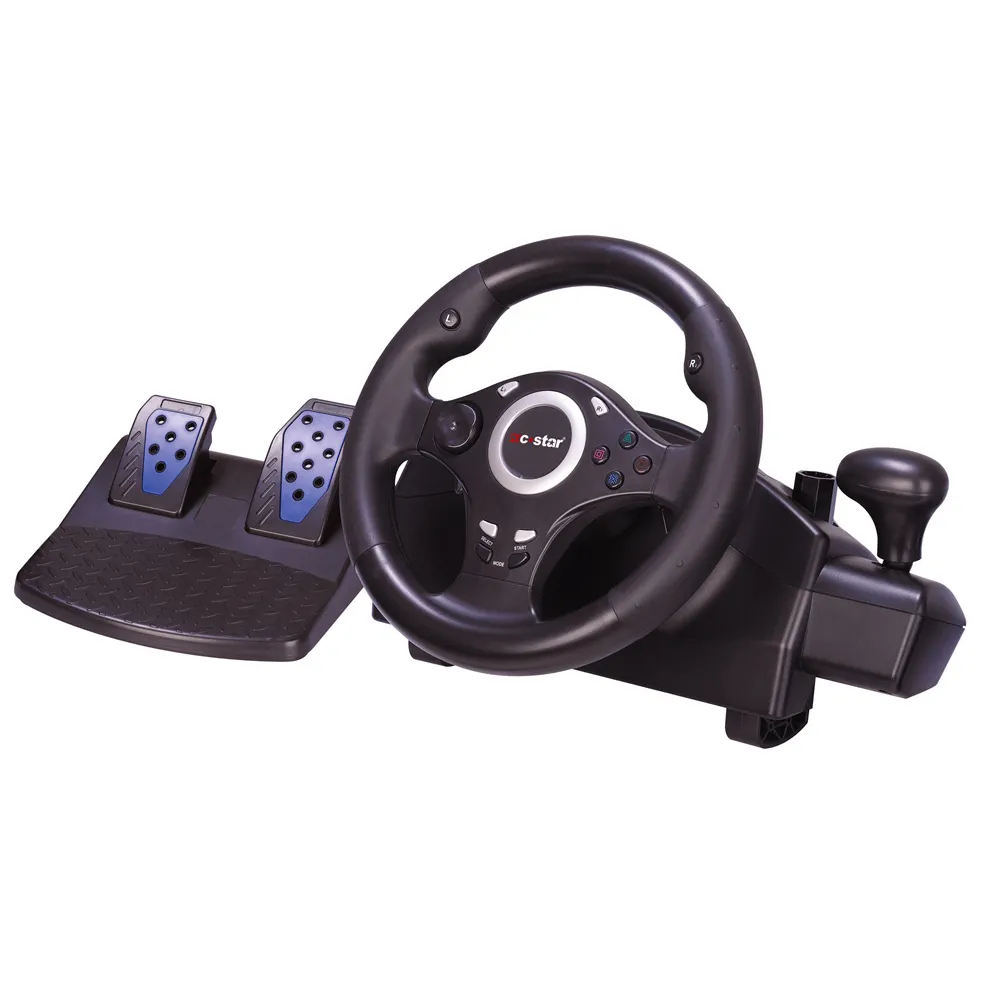 Dual Motor Game Racing steering wheel with gear shifter 280 degree for PS4/ PS3/ X/ Android/ NS Switch/ PC