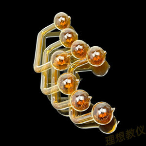 Balle d'équilibre au dioxyde d'azote, balle d'équilibre NO2, matériel expérimental chimique, verrerie, matériel pédagogique. - Product Image 2