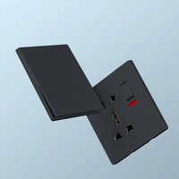 Interrupteurs et prises muraux intelligents à double couche avec panneau tactile et design durable