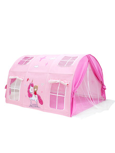 Casa <span class=keywords><strong>de</strong></span> <span class=keywords><strong>cama</strong></span> <span class=keywords><strong>de</strong></span> princesa rosa para interior, casa <span class=keywords><strong>de</strong></span> muñecas a prueba <span class=keywords><strong>de</strong></span> caídas, anticaída, para dormir - Product Image 6