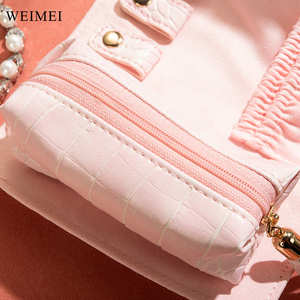 WEIMEI-Organizador de joyas de lujo personalizado, bolsa de almacenamiento, para collar, anillo, pendiente, rollo de joyería, bolsa de viaje de cocodrilo PU - Product Image 6