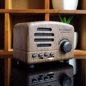 Altavoz Retro Qiangwei 94x60x70mm Inalámbrico con Ranura para Tarjeta TF, Función de Radio, Altavoz Portátil - Product Image 3