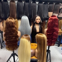 Peluca frontal de encaje HD de cabello humano vietnamita con punta marrón, color natural, al mejor precio, en oferta, con el mismo precio que el color natural, gran descuento