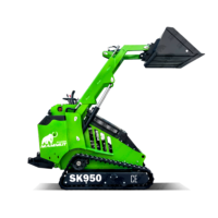 Mammut 25hp 30hp 40hp 50hp Skid Steer Loader Différents accessoires 4 moteur hydraulique Skid Steer Loader