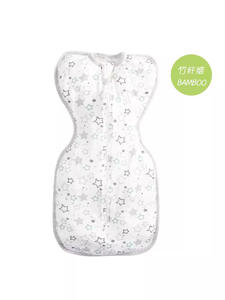 ผ้าห่อตัวเด็กทารก ผ้าฝ้ายหวีอย่างดี ป้องกันการสะดุ้ง ผ้าห่อตัวเด็กแรกเกิด ถุงนอน พร้อมความยืดหยุ่น - Product Image 5