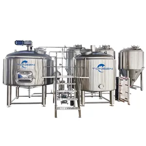 Equipo de elaboración de cerveza, planta de producción para cervecería y restaurante, 1000L de capacidad