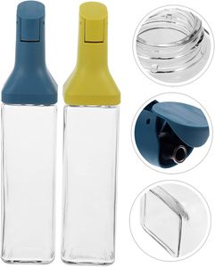 Dispensador de Aceite y Vinagre de Vidrio Cuadrado de 500 ml, Multifuncional, Diseño Moderno para Cocina, Conservación de Frescura, Venta al Por Mayor - Product Image 4