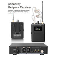 Système de monitoring intra-auriculaire sans fil UHF stéréo K24 de haute qualité pour scène, enregistrement, surveillance des rythmes, batteur, chanteur