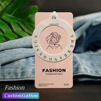 Nouvelles étiquettes volantes pour vêtements, étiquettes de vêtements, étiquettes rondes personnalisées avec logo de marque, étiquettes découpées sur mesure pour cartes de visite