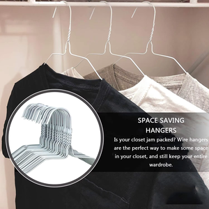 Appendiabiti in Metallo <span class=keywords><strong>Argento</strong></span> Blu Bianco da 16 Pollici 1,9mm, Salvaspazio, Resistente, Moderno, Multifunzionale per Organizzare Vestiti - Product Image 4