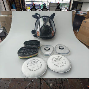 Máscara Facial Completa de Silicona con Doble Filtro Antivaho Iboate, Máscara Química - Product Image 5