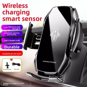 Support de téléphone inductif pour <span class=keywords><strong>voiture</strong></span> compatible avec les chargeurs sans fil Apple, Android et <span class=keywords><strong>Huawei</strong></span>, support de navigation monté sur le véhicule - Product Image 2