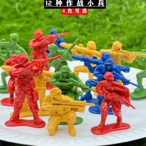 ทหารจำลองขนาดเล็ก 5 ซม. ของเล่นสงครามสำหรับเด็ก ฉากสงครามแบบคงที่ ของตกแต่ง - Product Image 2