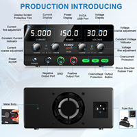 Alimentation CC compacte BORUIDY SPPS-H305 30V 5A réglable avec contrôle précis et grossier pour réparation de téléphones, tests en laboratoire et électronique DIY