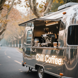 Carrito de Comida Móvil de Acero Inoxidable de Alta Calidad, Color Blanco, para Helados y Hot Dogs, 2025, OEM - Product Image 3