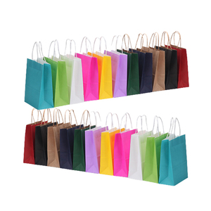 Bolsas de Papel Kraft Personalizadas al por Mayor para Regalos, Bolsas de Compras Impresas en Color Marrón y Blanco con su Propio Logotipo - Product Image 3