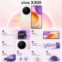 Nouveau modèle original vivo X300 5G Smartphones Écran AMOLED 6,3 pouces 120Hz Appareil photo 200MP+50MP+50MP Smartphone Android VIVO x300