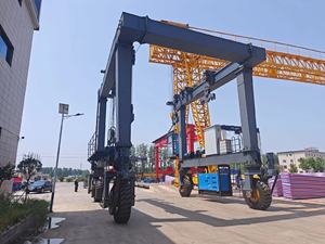 رافعة عملاقة للإطارات المطاطية الهيدروليكية بالكامل 50 + 50T مع عارضة مزدوجة - Product Image 3