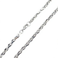 Bracelet à maillons en argent sterling 925 de 50 cm, plaqué rhodium, minimaliste, unisexe, cadeau quotidien, bijoux