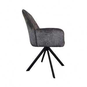 Offre Spéciale nordique moderne velours chaise de salle à manger <span class=keywords><strong>pas</strong></span> <span class=keywords><strong>cher</strong></span> <span class=keywords><strong>fauteuil</strong></span> à dossier haut avec pied en métal pour salle à manger cuisine Restaurant hôtel Bar - Product Image 3