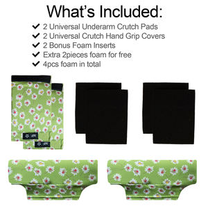 Almohadillas Personalizables para Muletas, de Mezcla de Algodón Suave para Uso Prolongado - Product Image 3