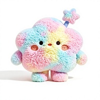Peluche pieuvre réversible colorée, jouet en peluche doux rembourré de coton PP, lapin pour enfants, cadeau d'anniversaire