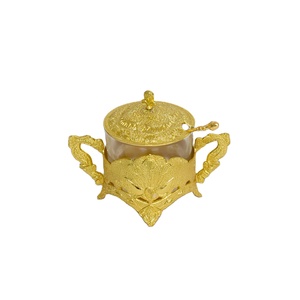 Récipient décoratif de cuisine Turqua Rabe, motif floral, tasse à eau ronde avec cuillère - Product Image 2