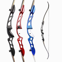 Arc à poulies recurve de tir à l'arc avec ILF de 66 pouces, 22-34 livres, en aluminium, pour compétition en plein air, tir sportif