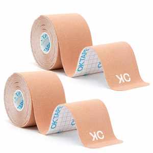 Cinta de Kinesiología sin Látex para Alivio del Dolor y Soporte Deportivo, Cinta Elástica Impermeable para Fisioterapia para Atletas, 5 cm x 5 m - Product Image 1