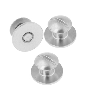 Custom DIY Book Binding Book Blinder Screw Double Layer Flat Head Smoother Edges <strong>Chicago</strong> Screw Steel Leather Replacement <strong>Part</strong> - Product Image 1