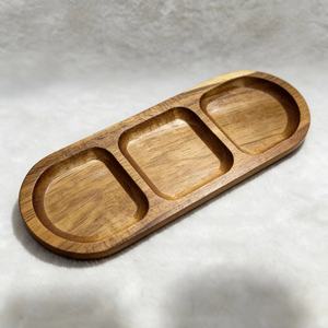 ถาดไม้ขนาดเล็กคุณภาพสูงสไตล์เรียบง่ายสำหรับใส่ผลไม้อบแห้งหรือเทียน ขายส่งจากโรงงาน - Product Image 1