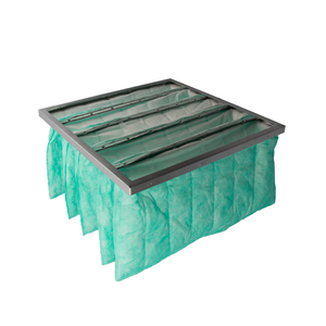 Filtre à air multi-poches en fibre synthétique pour CVC, cadre en aluminium F5 F6 F7 F9, prix usine - Product Image 2