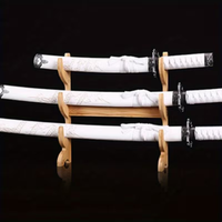Support de présentation de couteaux et d'épées en bois sur pied, à 1/2/3/4 niveaux, pour le rangement