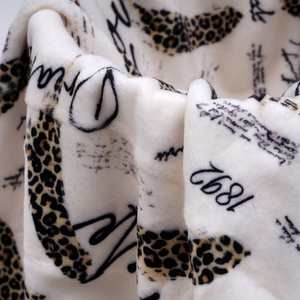 Diseño navideño personalizado Digital impreso poliéster Squish doble cara Minky Poly Knit tela de felpa cepillada para Manta - Product Image 1