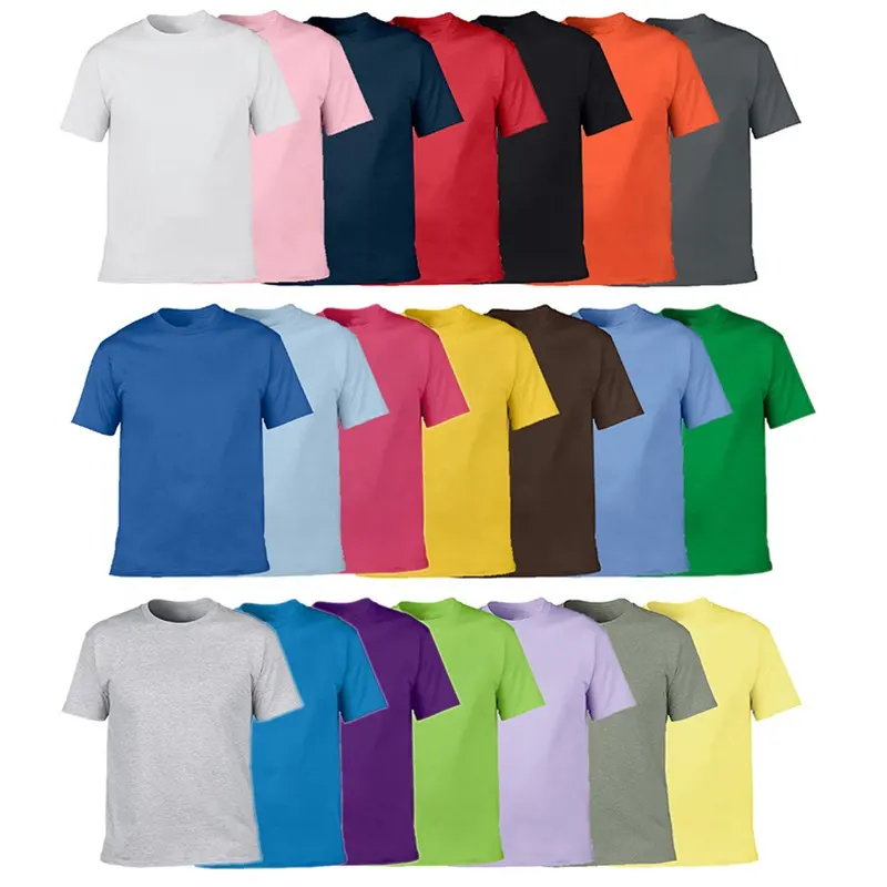 T-shirt en coton pour homme, haut surdimensionné, col rond, uni, écologique, 150G, adulte, vente en gros