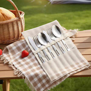 Food Grade Stainless Steel Tableware Set Household Knives, Forks, Bowls and Plates Are Rust-proof and Easy to Clean - Product Image 4