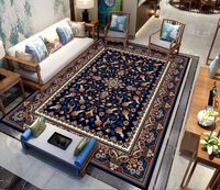 Tapis d'intérieur moderne super doux antidérapant fabriqué à la machine, respectueux de l'environnement, pour chambre à coucher, salle à manger, salon, usage domestique, polyester