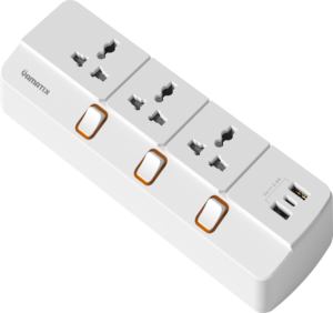 HOT YAMATIK PLUS Series 10A 3000W 5m 5 Outlets 3 <b>USB</b> Fast Charge Overload Protector Fire-prevent Material for Home Office Use - Product Image 1