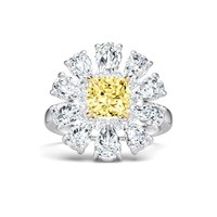 Anillos de Moda en Latón con Cristales de Circonita Cúbica en Forma de Corazón Morado, Elegantes Anillos de Boda en Color Plata para Mujer