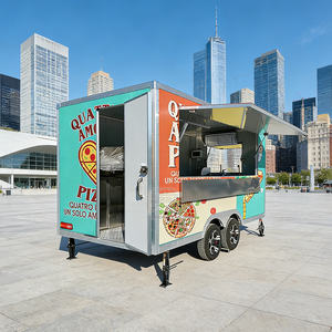 Remolque de Comida Móvil Cuadrado de Acero Galvanizado con Certificación DOT VIN CE, Completamente Equipado para Hot Dogs y Pizza, Estilo Europeo - Product Image 4