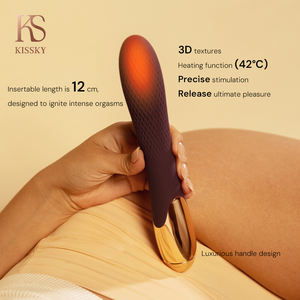 Vibrateur en silicone rechargeable, 6 modes de vibration, niveau sonore de 60 dB, design AV, 100% étanche pour femmes - Product Image 2