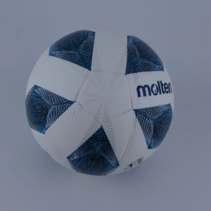 Molten Size 5 size 4 Blue <b>Football</b> Thermally Bonded Soccer Ball Tpu <b>Leather</b> for <b>Football</b> Training - Product Image 2