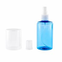 Vente en gros de flacons pulvérisateurs transparents en PET de 100 ml, cylindriques, avec grand bouchon, réutilisables, pour nettoyant d'écran, désinfectant, savon liquide