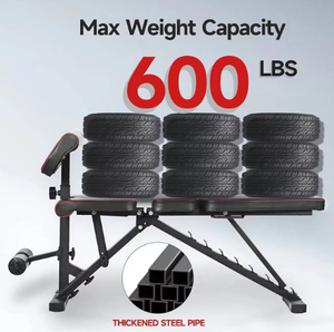 PINJIAN-<span class=keywords><strong>Banc</strong></span> d'exercice pliable multifonctionnel réglable, équipement <span class=keywords><strong>de</strong></span> fitness à domicile, <span class=keywords><strong>musculation</strong></span> - Product Image 4