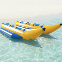 Bateau banane gonflable grande capacité pour jeux aquatiques excitants