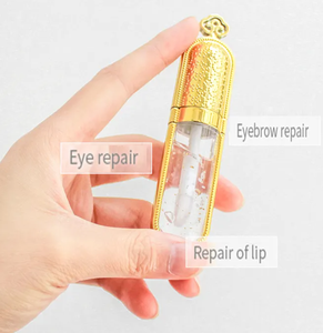 MASSA Gel Reparador para Microblading y Tatuajes de 8ml, Esencia para el Cuidado Posterior, Sérum Coreano Dorado para Labios y <span class=keywords><strong>Cejas</strong></span>, Ingredientes 100% Naturales - Product Image 5