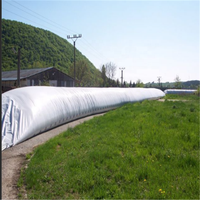 Sacs à ensilage pour silo de 10 pieds x 100 m, 230 microns, haute résistance, blanc/noir, 100 % HDPE avec protection UV
